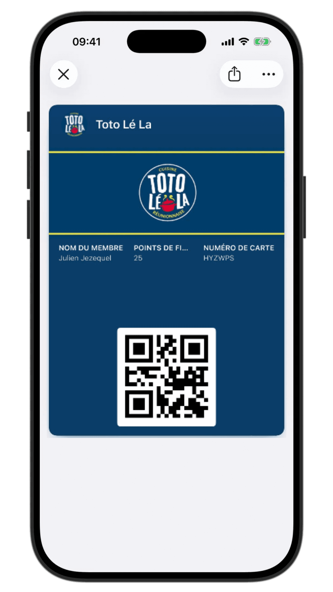 Carte HeyFid dans Apple Wallet