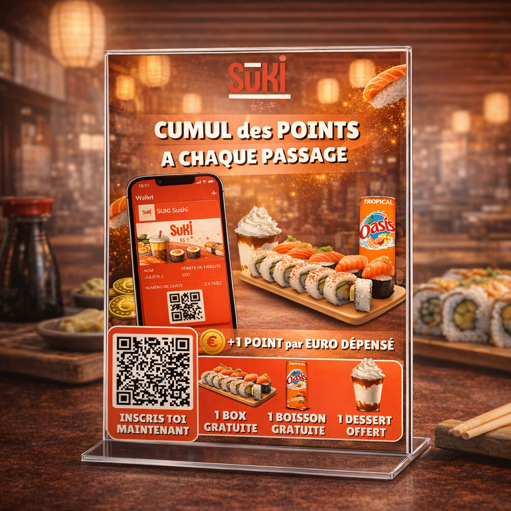 Application fidélité HeyFid — carte digitale, points et récompenses sur smartphone